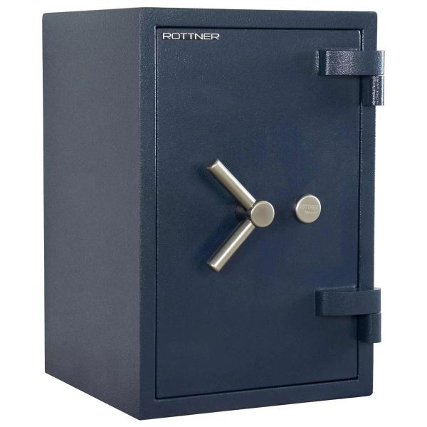 Rottner Wertschutzschrank EN 1 Exklusiv Titan Fire 65 Doppelbartschloss blau T06469